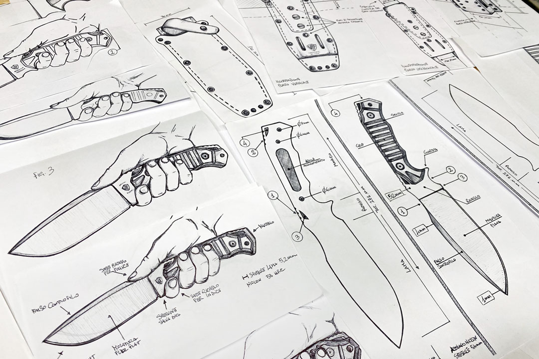 il design del coltello ergonomico tok
